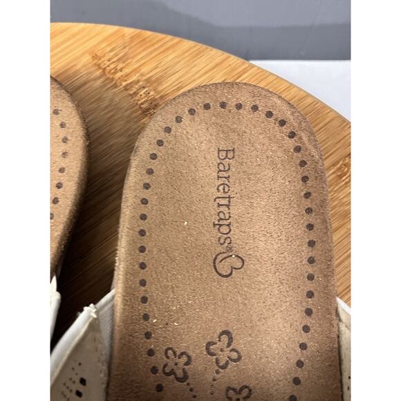 Bare Traps Sandal Womens size 9 Jayln Wedge Open Toe Casual White - Picture 4 of 7